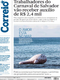 Capa do jornal Correio 18/02/2022