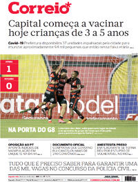 Capa do jornal Correio 18/07/2022