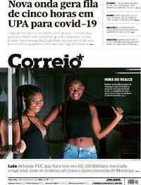 Capa do jornal Correio 18/11/2022