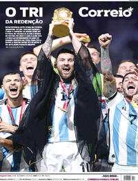 Capa do jornal Correio 19/12/2022