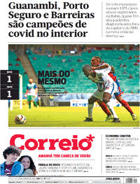 Capa do jornal Correio 20/01/2022