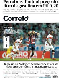 Capa do jornal Correio 20/07/2022