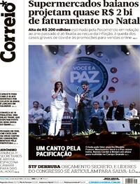 Capa do jornal Correio 20/12/2022