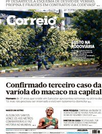 Capa do jornal Correio 21/07/2022