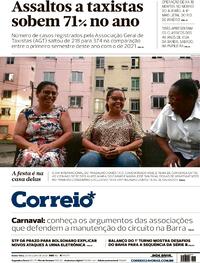 Capa do jornal Correio 22/07/2022