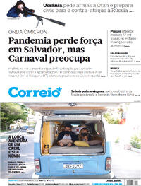 Capa do jornal Correio 23/02/2022