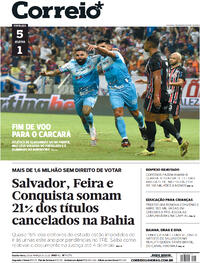 Capa do jornal Correio 23/03/2022