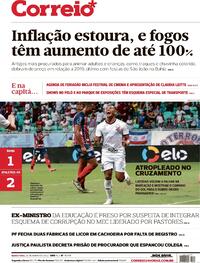 Capa do jornal Correio 23/06/2022