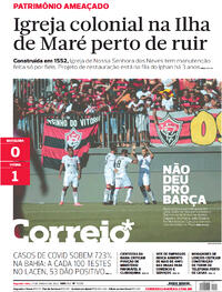 Capa do jornal Correio 24/01/2022