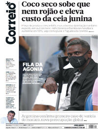 Capa do jornal Correio 24/05/2022
