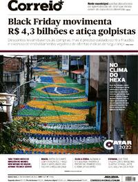 Capa do jornal Correio 24/11/2022
