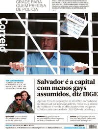 Capa do jornal Correio 26/05/2022