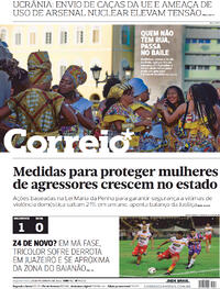 Capa do jornal Correio 28/02/2022
