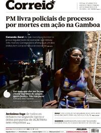 Capa do jornal Correio 28/10/2022