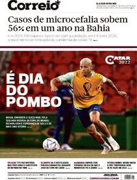 Capa do jornal Correio 28/11/2022