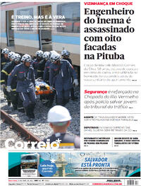 Capa do jornal Correio 29/04/2022
