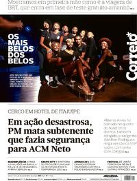 Capa do jornal Correio 29/09/2022