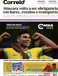 Capa do jornal Correio 29/11/2022