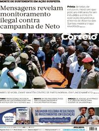 Capa do jornal Correio 30/09/2022