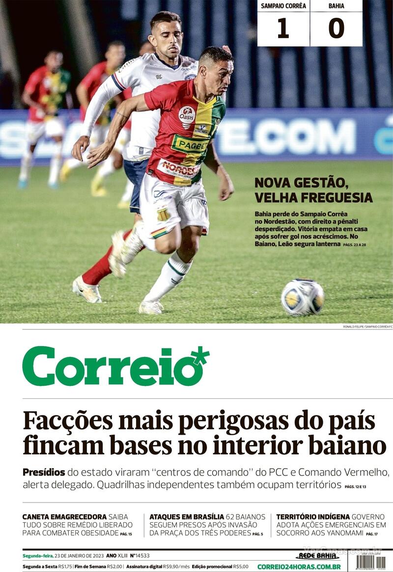 Capa Correio Sábado 24 de Dezembro de 2022