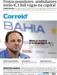 Capa do jornal Correio 12/09/2023