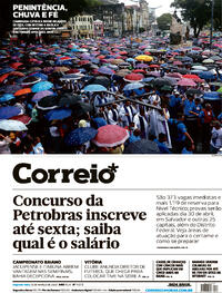 Capa do jornal Correio 13/03/2023