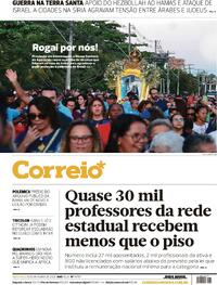 Capa do jornal Correio 13/10/2023