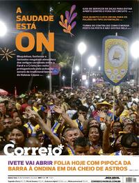 Capa do jornal Correio 16/02/2023