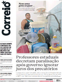 Capa do jornal Correio 17/08/2023