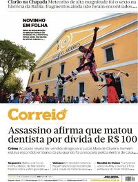 Capa do jornal Correio 19/12/2023
