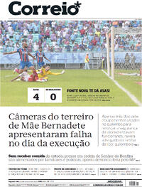 Capa do jornal Correio 21/08/2023