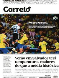 Capa do jornal Correio 22/11/2023
