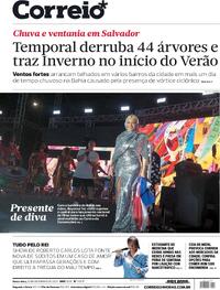 Capa do jornal Correio 22/12/2023