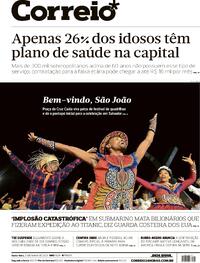 Capa do jornal Correio 23/06/2023
