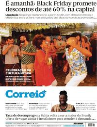 Capa do jornal Correio 23/11/2023