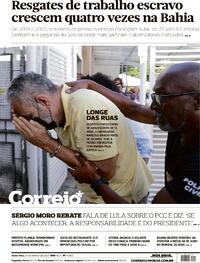 Capa do jornal Correio 24/03/2023