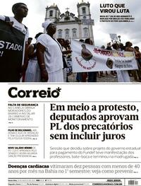 Capa do jornal Correio 25/08/2023