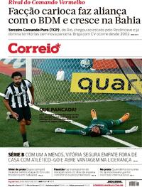 Capa do jornal Correio 28/08/2023
