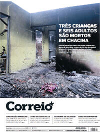Capa do jornal Correio 29/08/2023