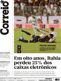 Capa do jornal Correio 30/10/2023