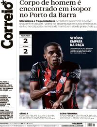 Capa do jornal Correio 31/07/2023