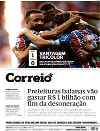 Capa do jornal Correio 01/05/2024