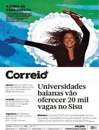 Capa do jornal Correio 02/01/2024