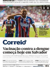 Capa do jornal Correio 16/02/2024