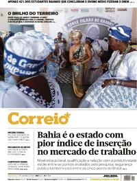 Capa do jornal Correio 17/01/2024