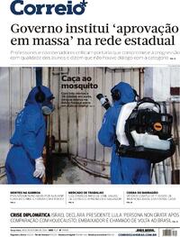 Capa do jornal Correio 20/02/2024