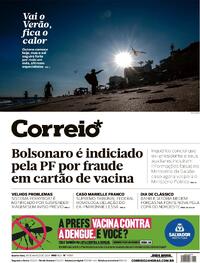 Capa do jornal Correio 20/03/2024