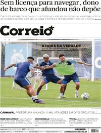 Capa do jornal Correio 24/01/2024