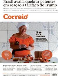 Capa do jornal Correio 11/07/2025