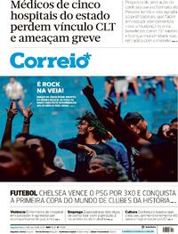 Capa do jornal Correio 14/07/2025